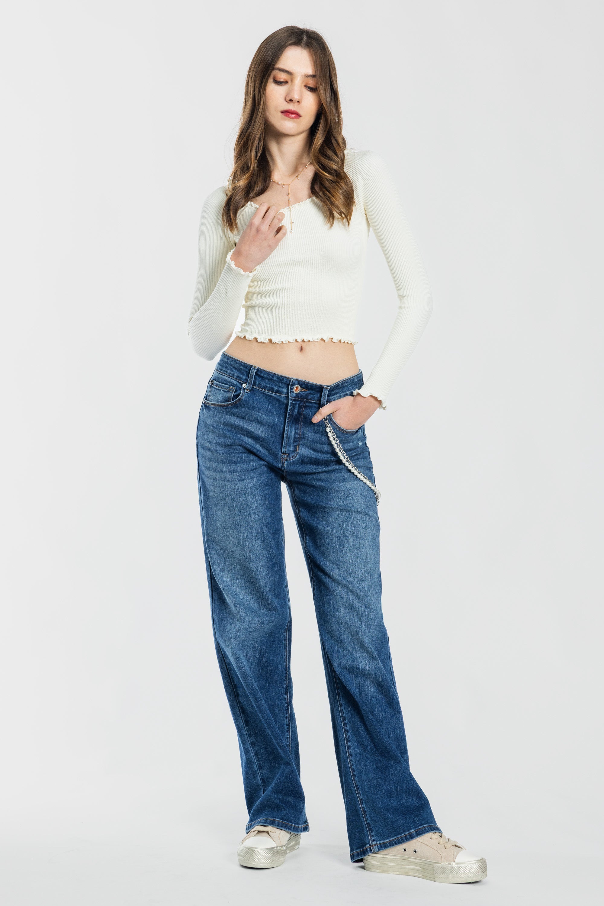High Rise Wide Leg