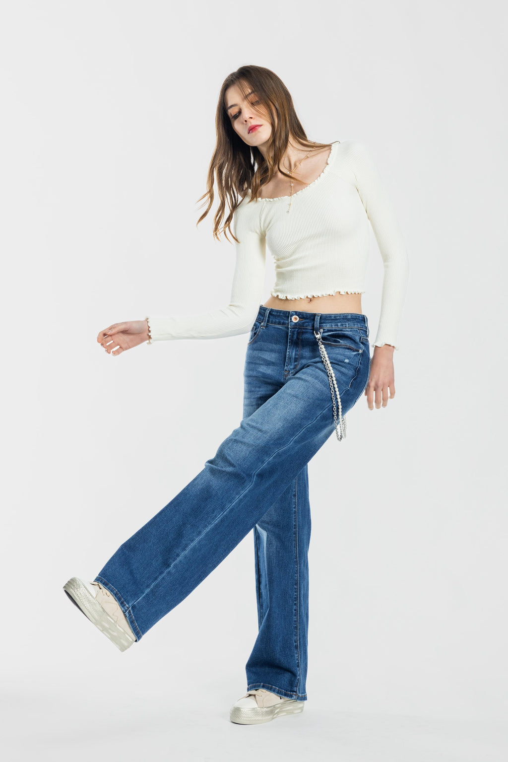 High Rise Wide Leg