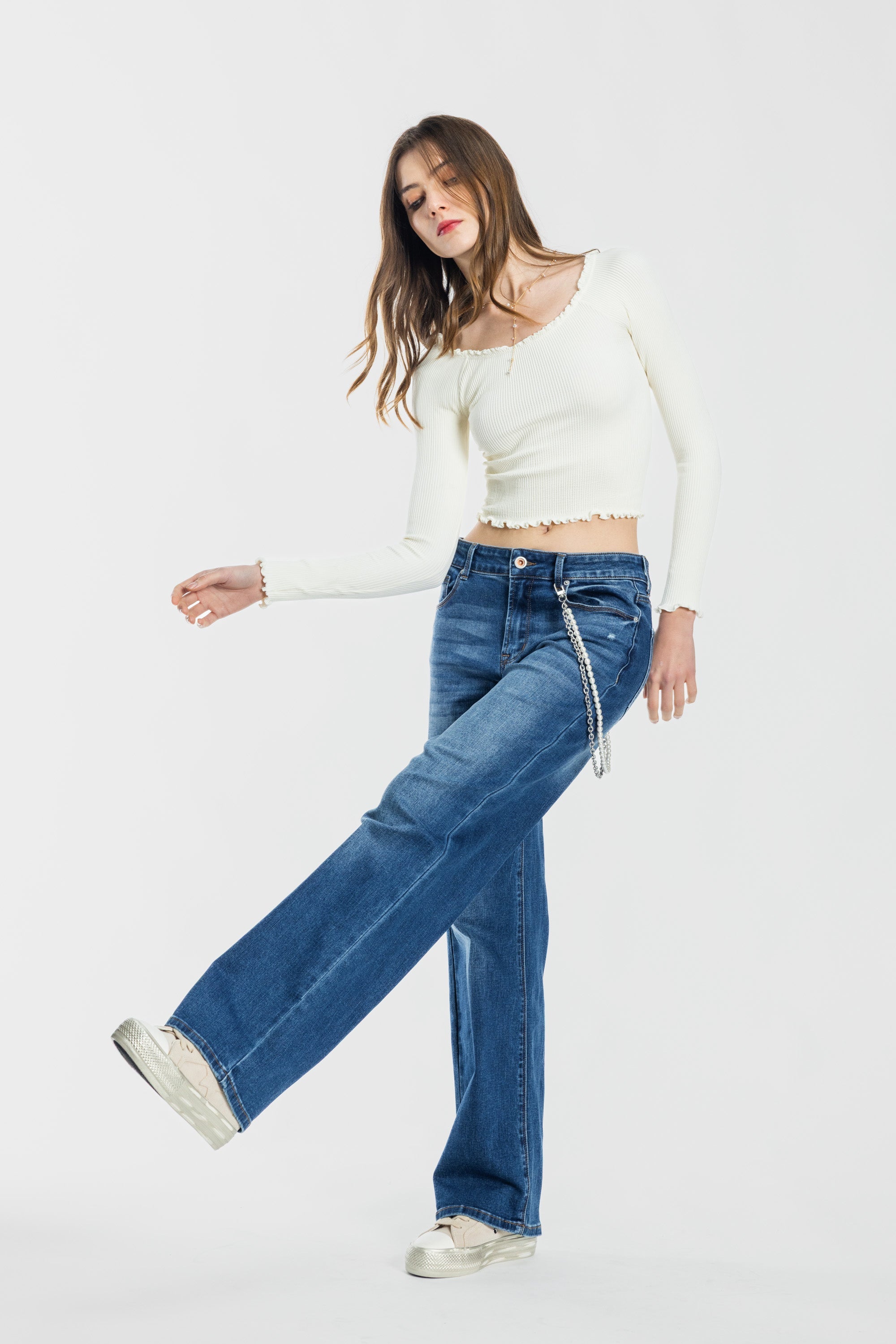 High Rise Wide Leg