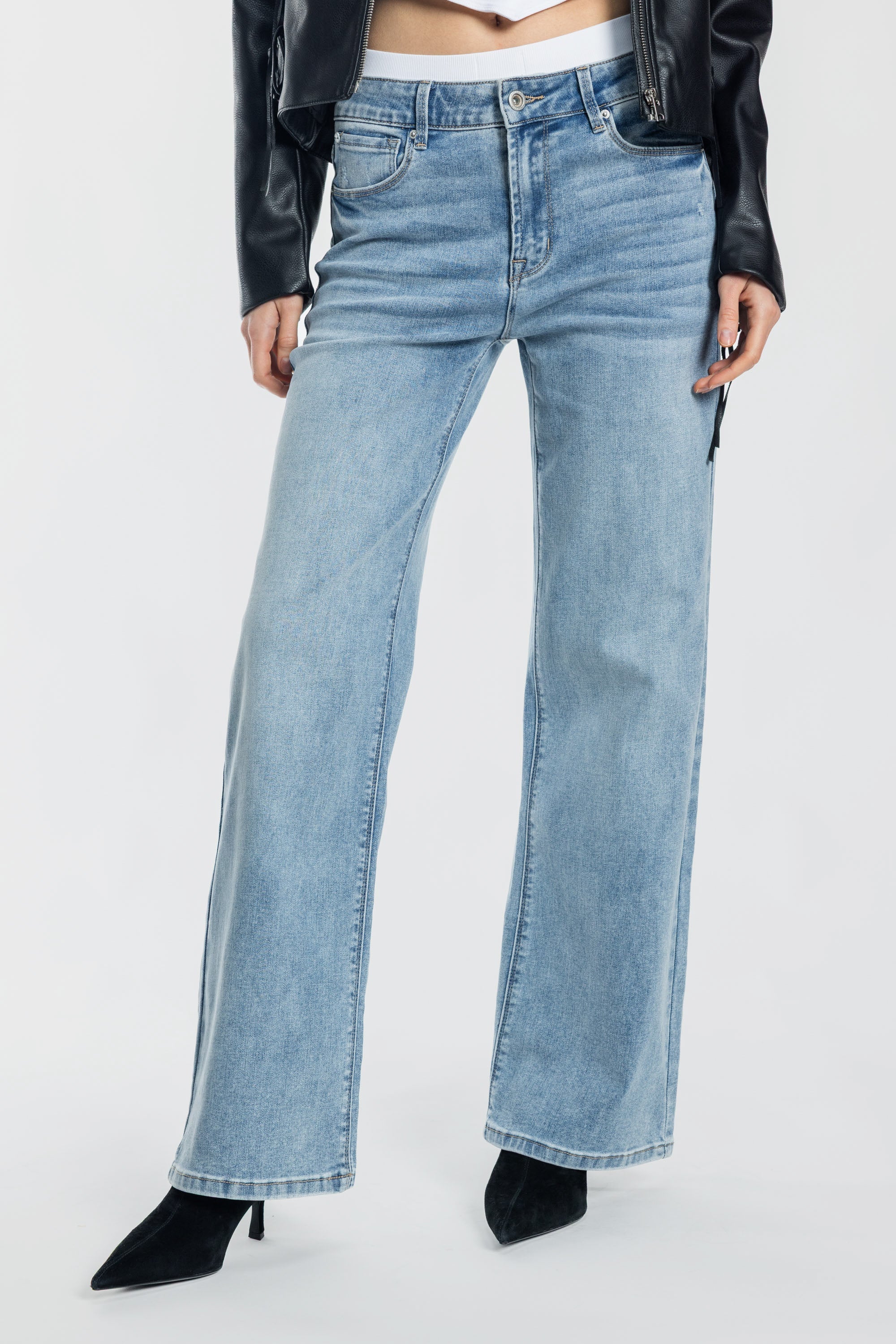 High Rise Wide Leg